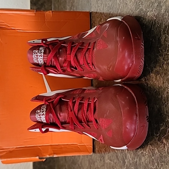 Nike Air Max Hyper Aggressor TB Gym Red White Mens Sneakers 524867-600 Size 14 - Picture 3 of 16